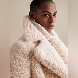 Serres Sherpa Car Coat - Banana Republic - Size: L (NWT)